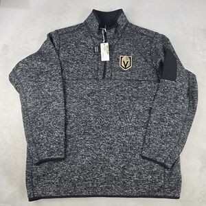 Antigua Mens 1/4 Zip Fleece  Pullover Sweater NHL Vegas Golden Knights 2XL